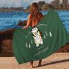 Funny Cat M-Mofusand Anime Microfiber Blanket Quick Drying Beach Towels Oversized Printing Super Absorbent Pool Towel Blanket