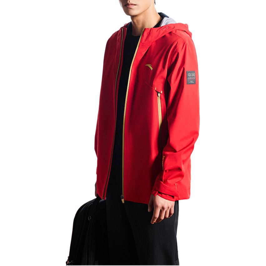 Anta Comfortable Outdoor Mountaineering Waterproof Windproof Breathable Jacket Men Jacket Classic-Red 152437605-5