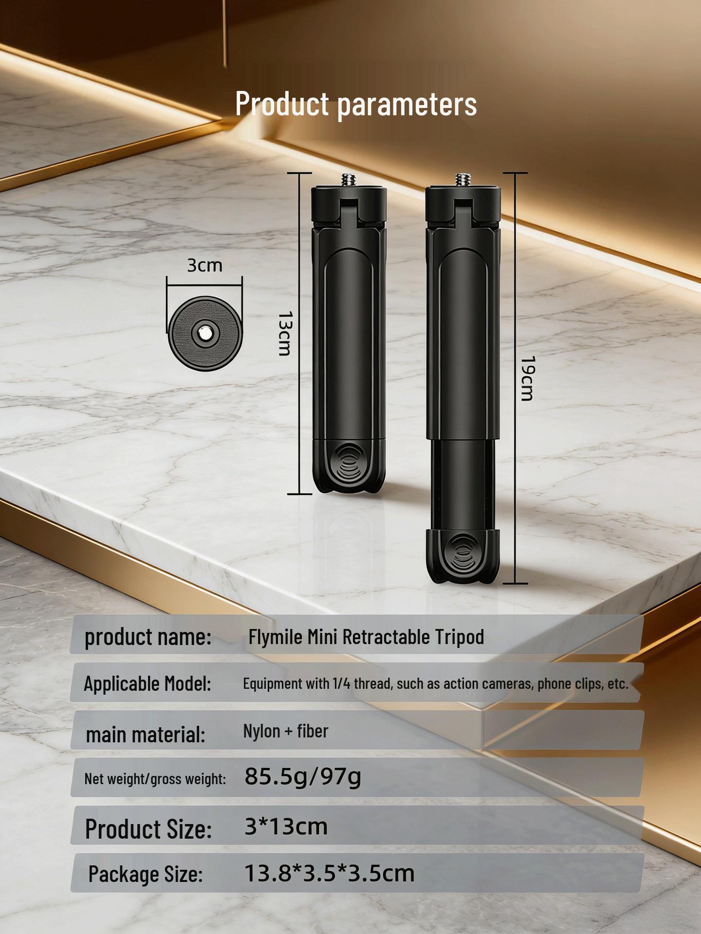 Portable Extendable Selfie and Camera Tripod with Phone Holder