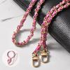 Zink-Zink-Legierung Metall Lederkette PU Leder Telefon Hängeseil Handy Lanyard für Telefon Hängen