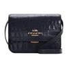COACH Brynn Crocodile Pattern Leather Crossbody Bags Medium Women's Dark Blue (Unisex) Crossbody Bags C5631 IMMID