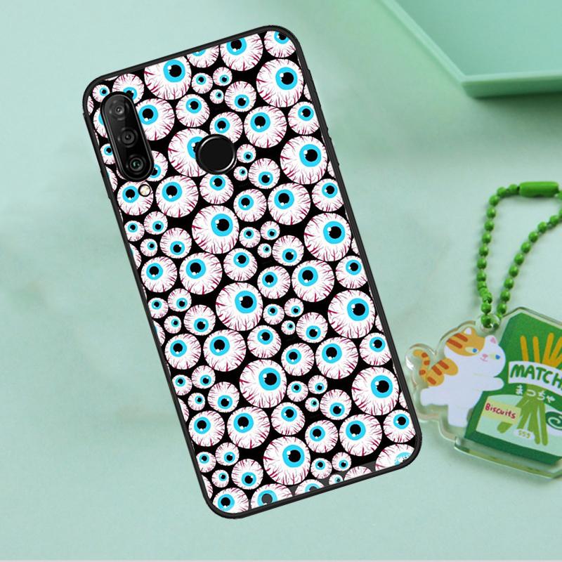 Crazy Eyeball Pattern For Huawei Nova 10 9 SE 5T 12s 12i 11i Y91 Y90 Y60 Y70 Y72 Y61 P20 P40 P30 Lite P60 Pro Case