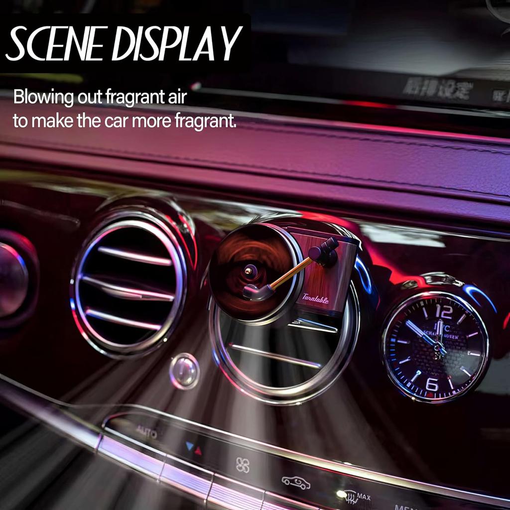 Maicican 12PCS izable Car Air Freshener Vent Clip, Pop Singer Album Cover Record Player Shape, Music Lover Gifts. (Fashion)