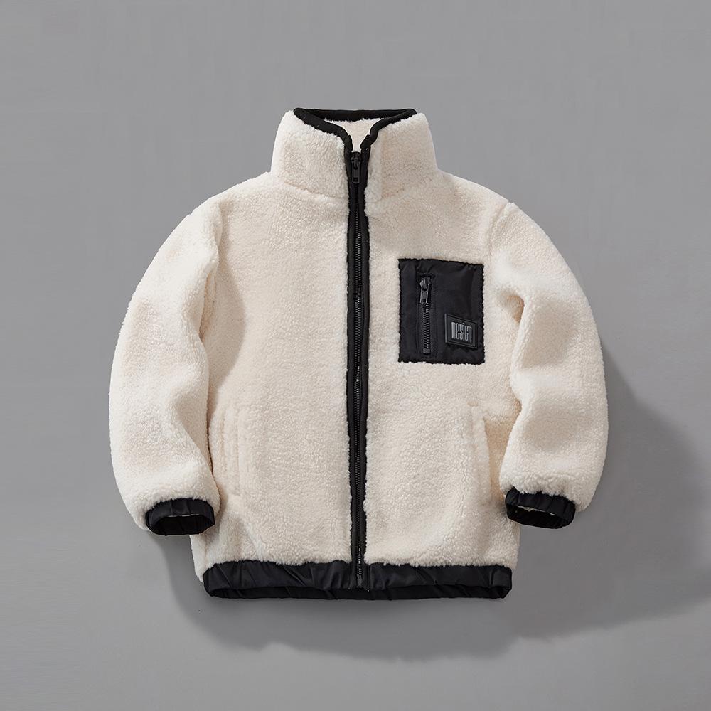 Modne ubrania w stylu color block z wełny jagnięcej dla dzieci - Kolekcja Jesień/Zima