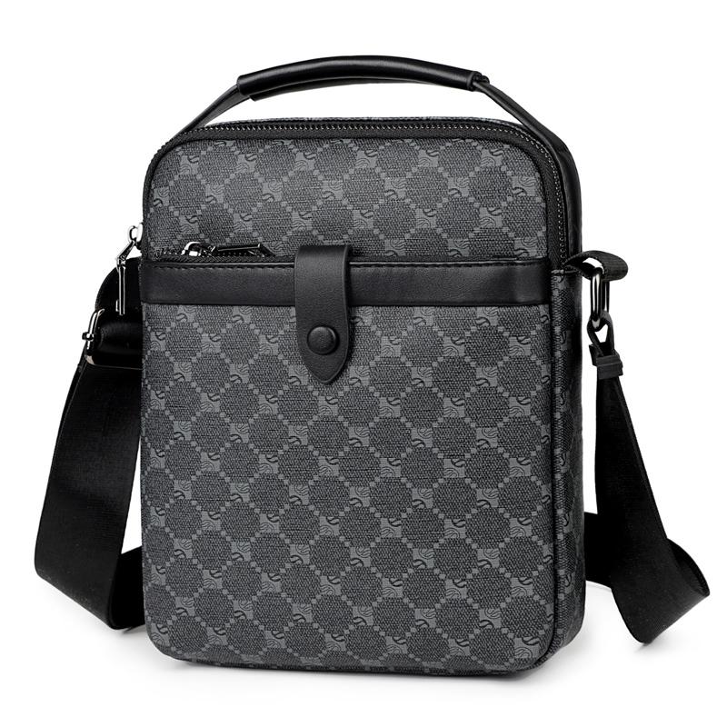 Business Style Men's Shoulder Bags PU Leather Man's Small Messenger Bag Luxury Design Men Handbag Bag Shoulder Bags