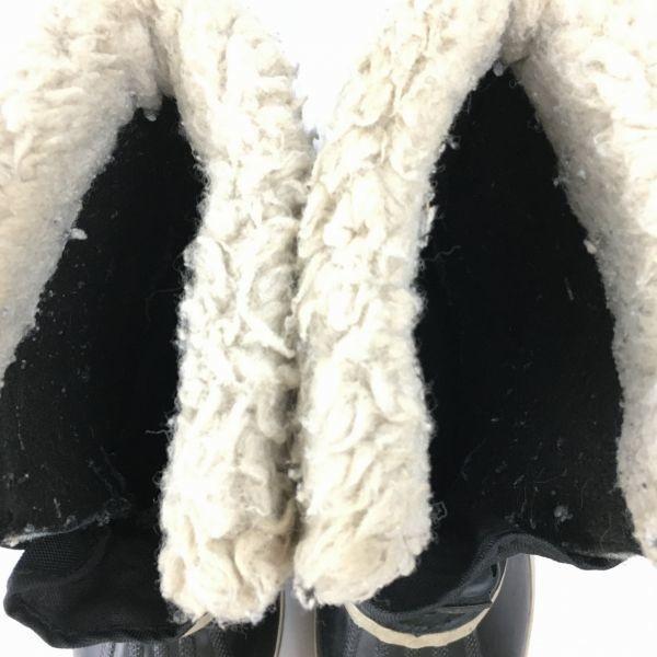 SOREL Premium Snow Boots with Liner Size 4.5 21.5 Black(USED)