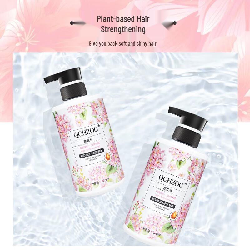 QCHZOC Kirschblüten Botanisches Haarshampoo
