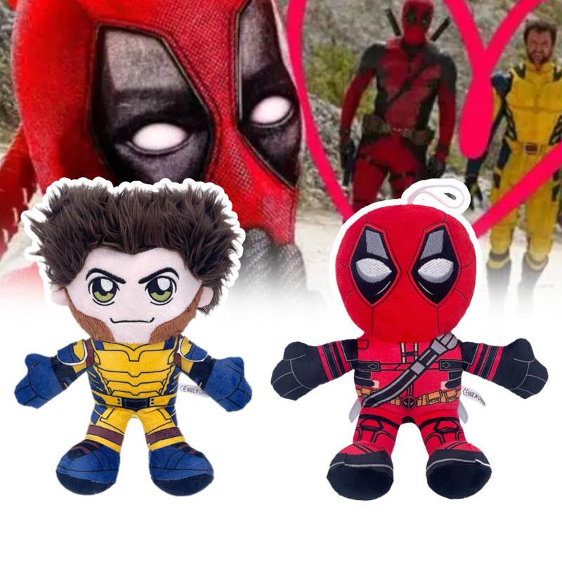 Plush Wolverine Deadpool Dolls Superhero Stuffed Toy Anime Film Decor