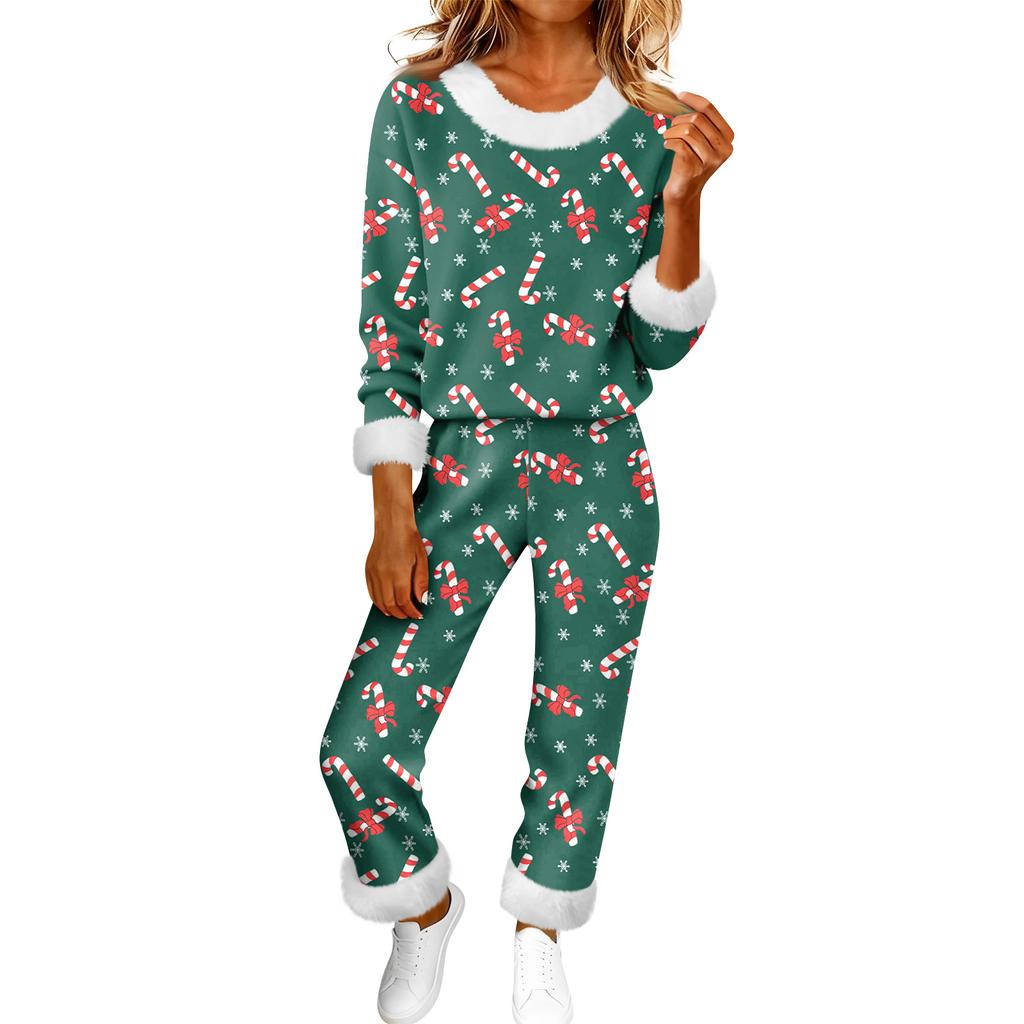 Damenmode Lässig Homewear Mode Lässig Bedruckter Cardigan Hemd Hosen Set