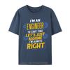 Sarcastic Engineer Profession Sailing Heartbeat Funny Sailboat TShirt Fashion Fitness Tshirt Oversized Tees Men Cotton T Shirt