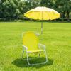 Chair with Umbrella Shaded Beach Sturdy for Fishing, Campers