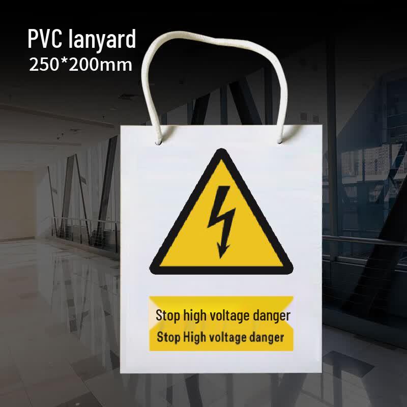 Moufou PVC  Stop! High Voltage Danger  Warning Sign (5-Pack)