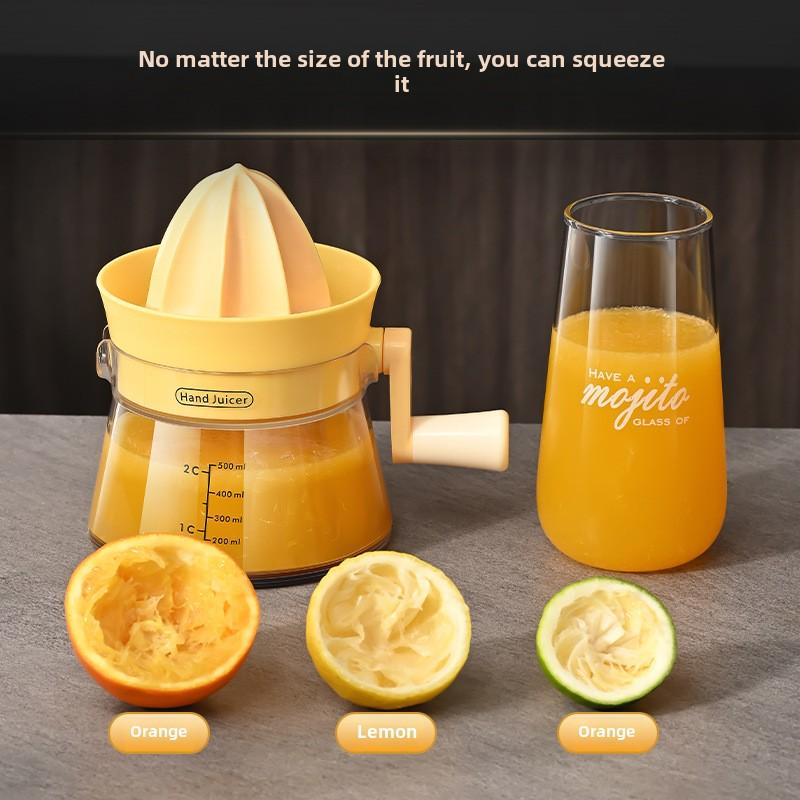 Portable Manual Citrus Juicer - Durable Handheld Reamer for Fresh Lemon and Orange Juice, Ideal for , Office, and Camping - Plas