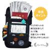 Passport Hanging Around the Security Passport 7 Nylon [GetWing] Case, Neck, Anti-Skimming, Pouch, Cover, Lightweight, Compact, Pockets, Black,