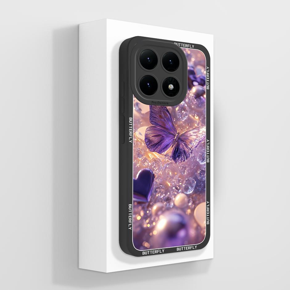 For Xiaomi15T 15TPro 15 15Pro Cases Fashion Flower Advanced Sense Fall Prevention Bumper For Xiaomi 15T Pro 15 Pro Back Cover