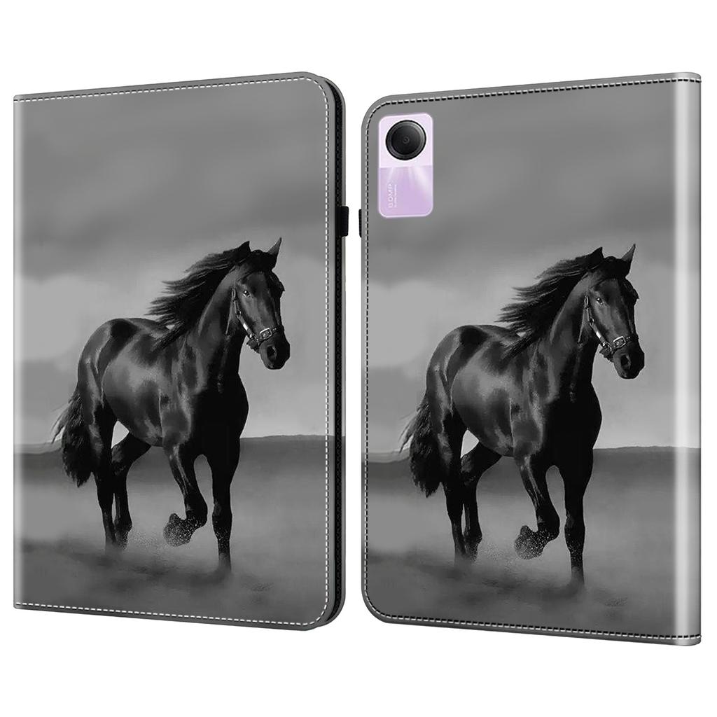 For Xiaomi Redmi Pad SE Case Card Slots PU Leather Pattern Printed Tablet Cover