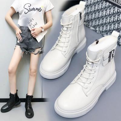 Fashion 2024 Winter Women 1s Boots Female Platform Leather Ankle Boots High Top Waterproof Chelsea Boot Fashion Woman Shoes