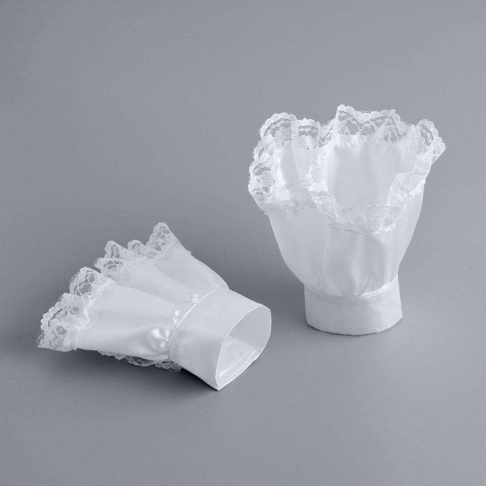 Ruffled Vintage Victorian Costume Detachable Fake Collar Accessory Set Cosplay Accessory