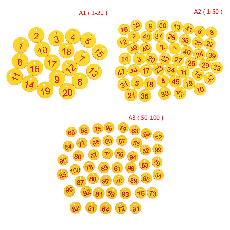 20/50Pcs Farm Number Tags Mating Box Beekeeping Husbandry Hanging Numbered Tag