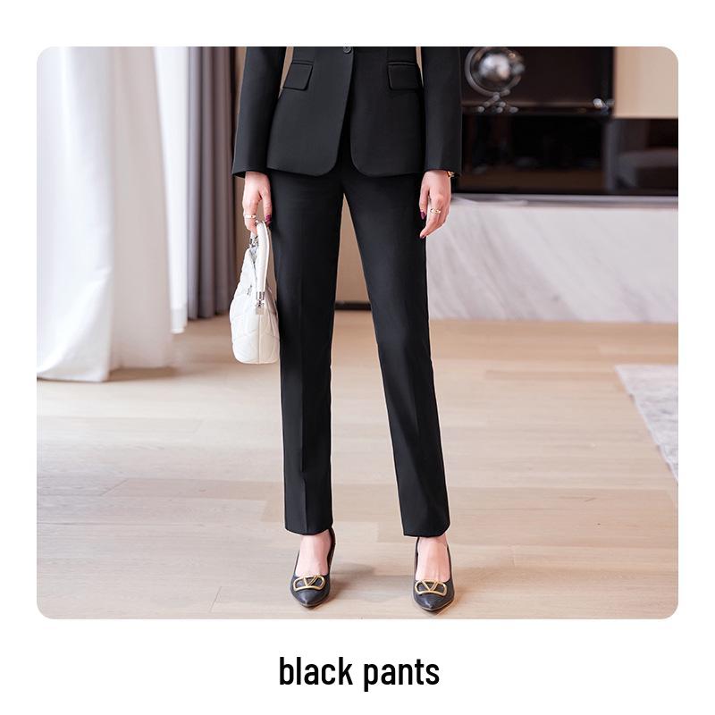 Zihong Women's High-End Career Suit - Spring/Autumn Temperament Style for College Interviews & Formal Wear