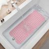 Килимок для ванної на присосках Нековзкий килимок для душу Килимок для ванни зі зливними отворами Можна прати в машині Килимок для ванної кімнати для безпечного використання в душі та ванні
