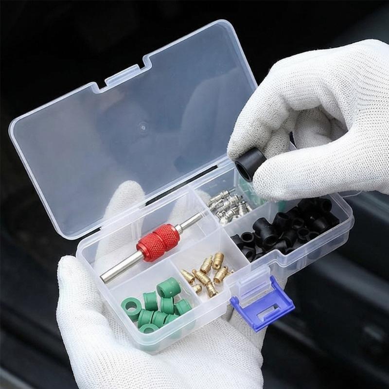 71 Stück Verteilerrohr Kühlmittel Dichtung Adapter Dichtung Spule Reparatur Entferner Installateur Reparaturzubehör