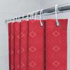 Bright Red Pink Diamond Pattern Shower Curtain Waterproof Fabric Decorative Bath House Bathroom Decoration Size 72X84 Inches (18