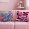 E-EE-Emilio logo P-Pucci Pillow Case Anti-dustmite Pillowcase Invisible zipper silky short plush Sofa cushion cover