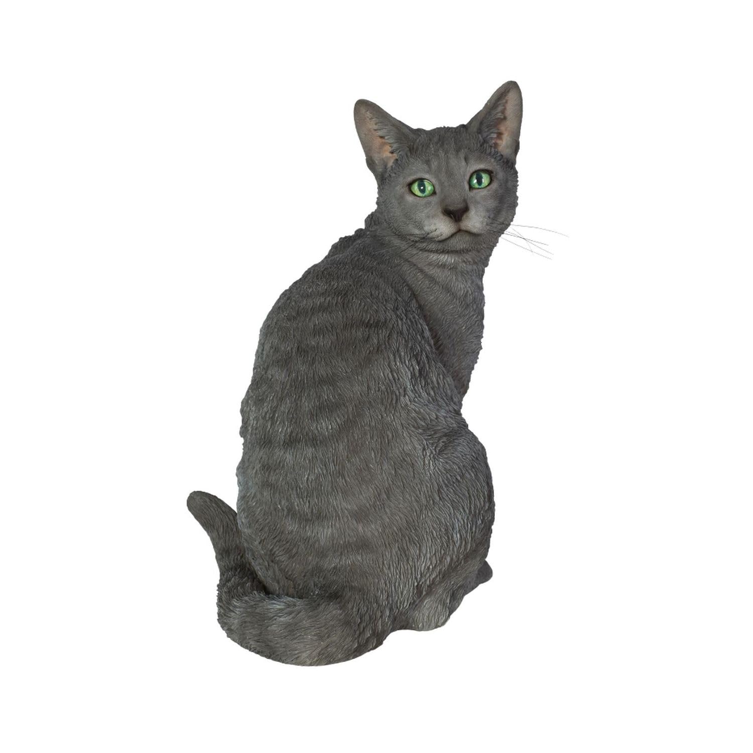 

Убия Оборачивающийся Русский Голубой 24x18x30см Кукла Фигурка Животное Садовое Украшение Кот H24002