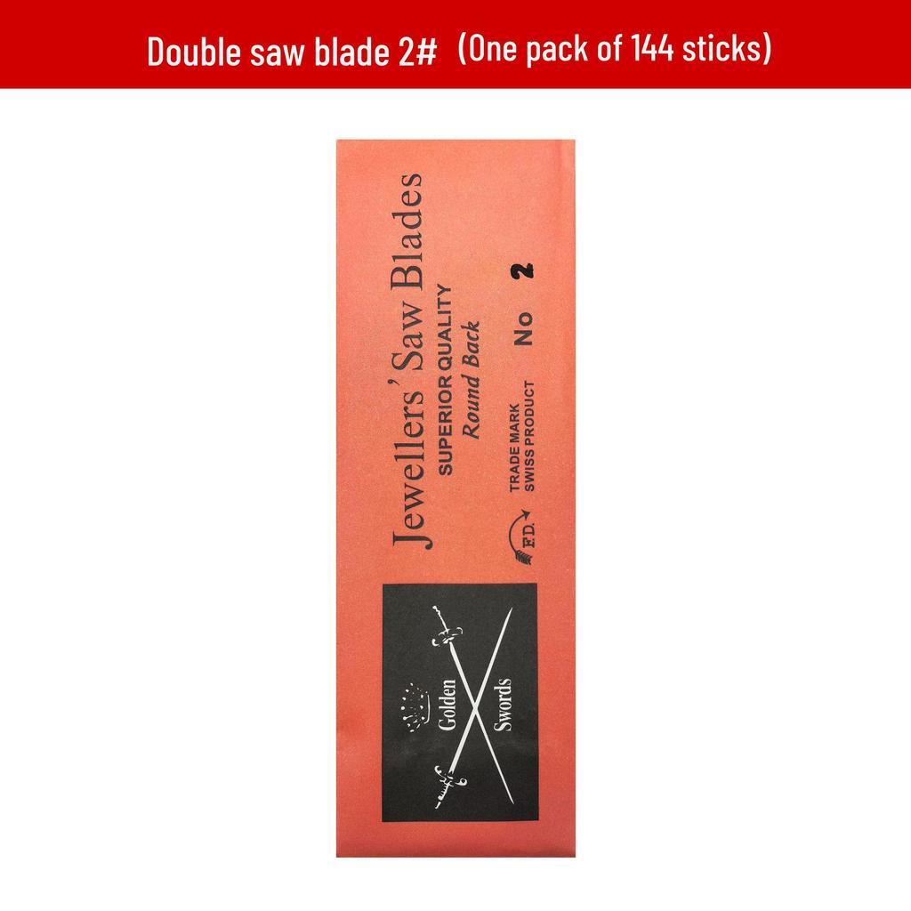 Doppelseitige Metall-Laubsägeblatt - Feinzahniger Stahl-Draht für Stichsägearbeiten, Holzbearbeitung und U-förmigen Laubsägebogen