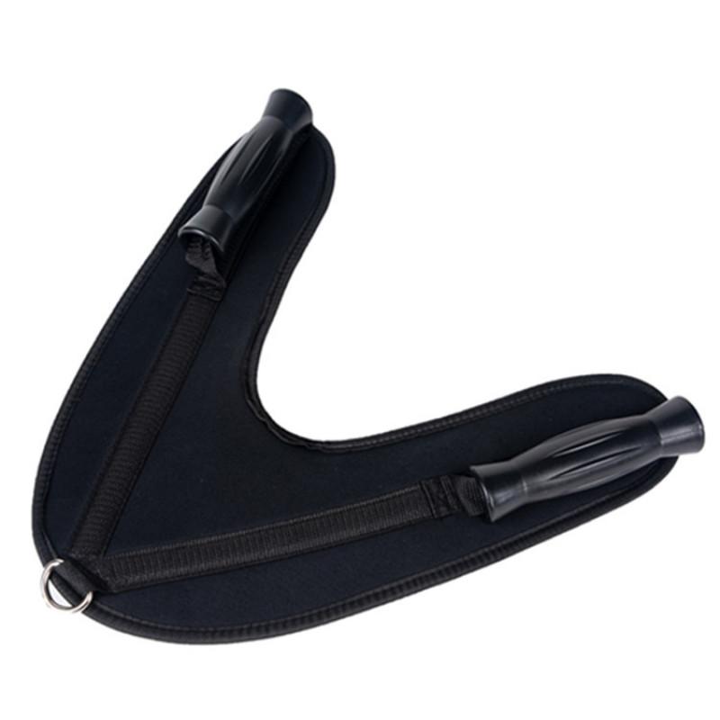 

Плечевой ремень для фитнеса, ремни для пресса, ремни для пресса, тяга, штанга, тренажерный зал чёрный