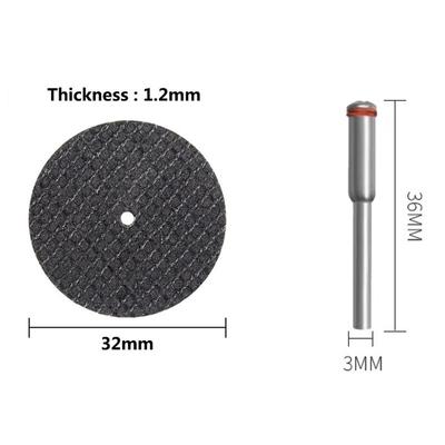 5–100 Stück Schleifscheiben 32 mm mit Dornen, Schleifscheiben für Dremel-Zubehör, Metallschneiden, Drehwerkzeug, Sägeblatt