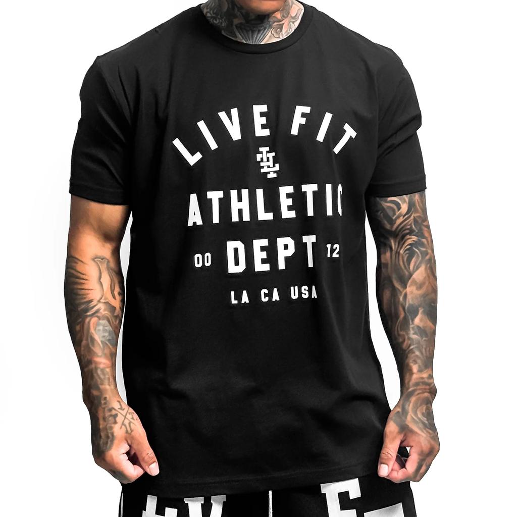 Mens Sports Short Sleeve Cotton Tshirts Gym Fitness Bodybuilding Workout Muscle Clothing Summer Breathable Casual Tee Shirts