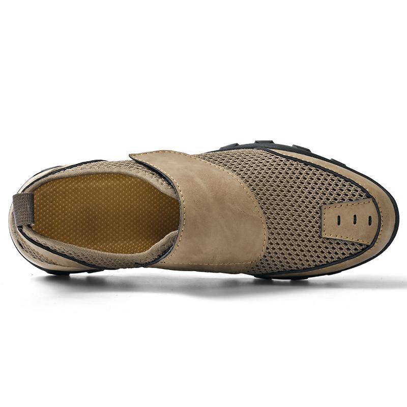 Neue Herren Atmungsaktive Mesh Outdoor Freizeitschuhe für Herren Sommer Wanderschuhe Sneaker Sportliche Walking Schuhe Große Größe