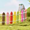 Cute Vivid Mini Ornament Landscaping Wood Fence for Succulents Potted Flowers