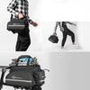 35L Bike Trunk Bag with Fold-Out Pockets A6-03BK - Black