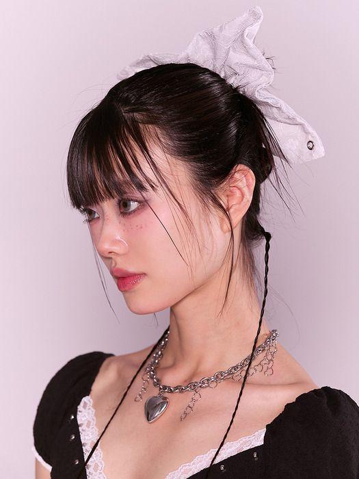 

cherryquiri ribbon shape lace scrunchie - camo free