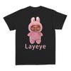Kanye Wests Layeye T-Shirt Harajuku Stil Unisex und Unisex Sommer Mode T-Shirt Bedrucktes Kurzarm Lockeres Unisex T-Shirt Top