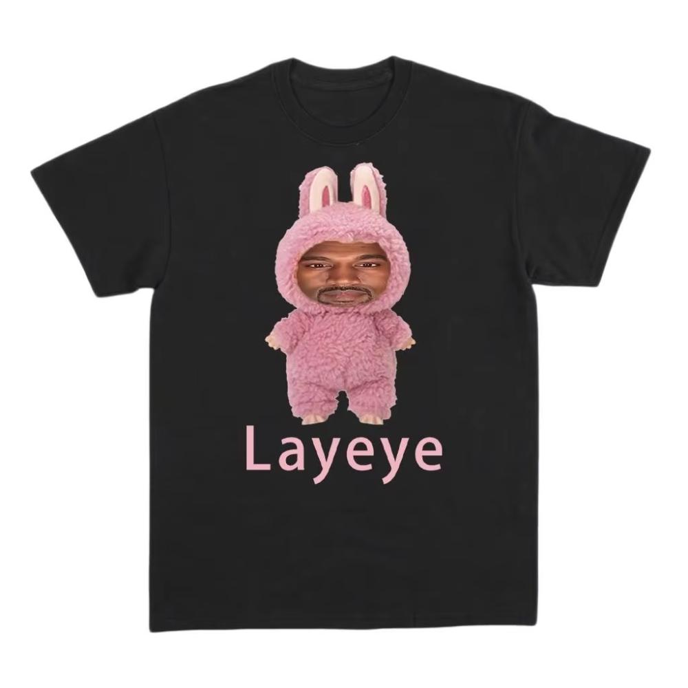 

Футболка Kanye West Layeye Стиль Харадзюку Чоловіча та Жіноча Футболка З Принтом З Коротким Рукавом Вільна Унісекс Футболка Топ - Чоловіча Літ... 5XL різнокольоровий