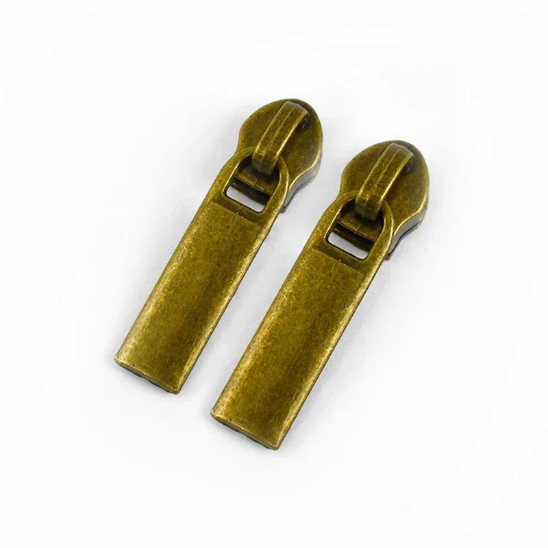 5/10/20Pcs Meetee 5# Zippers Slider Pullers for Nylon Zipper Tapes Sewing Zip Closure Heads Repair Kits Bag Garment Accessories