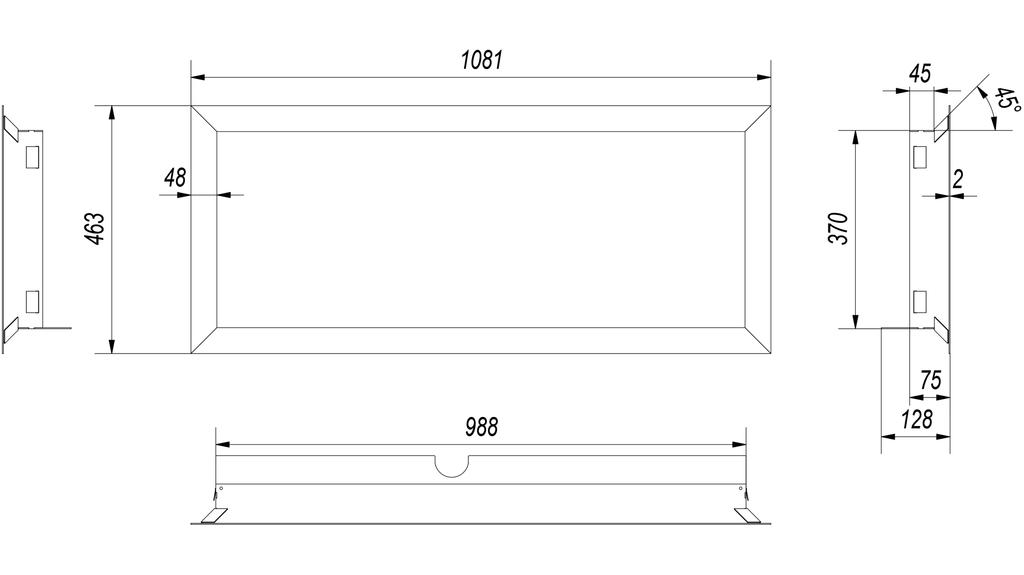 Stahlrahmen für MB 100 Guillotine