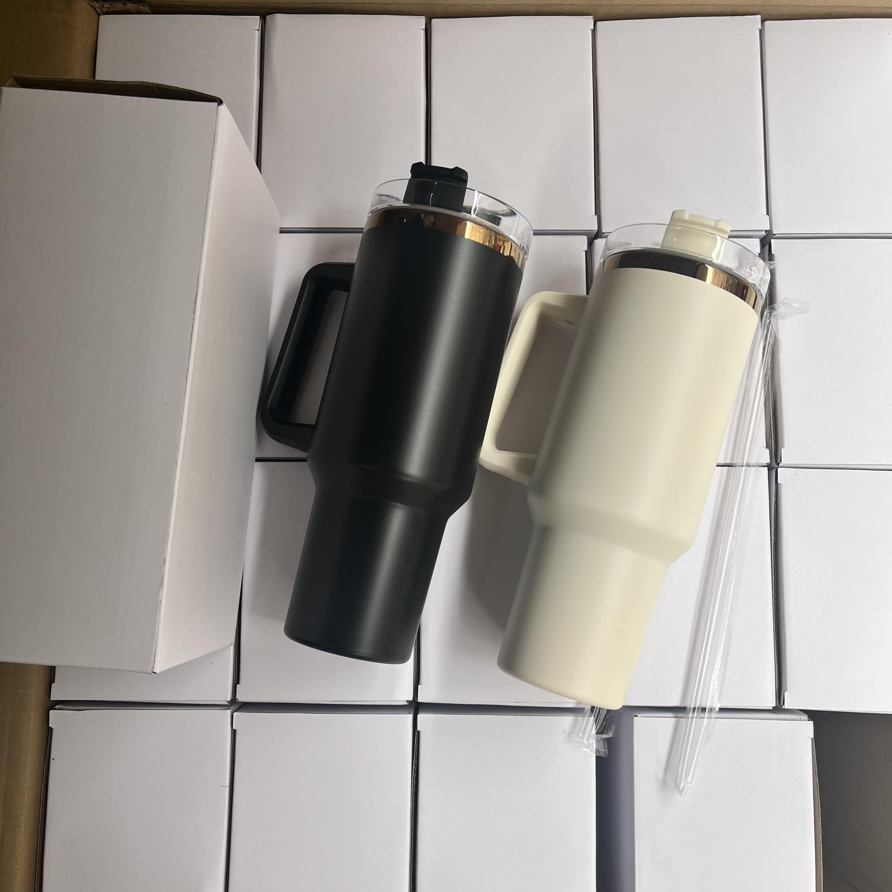 US Warehouse 40oz Copper Plated Powder Coated Tumbler 40oz Stainless Steel Vacuum Insulated Travel Tumbler With Handle 40OZ(1133.98g)