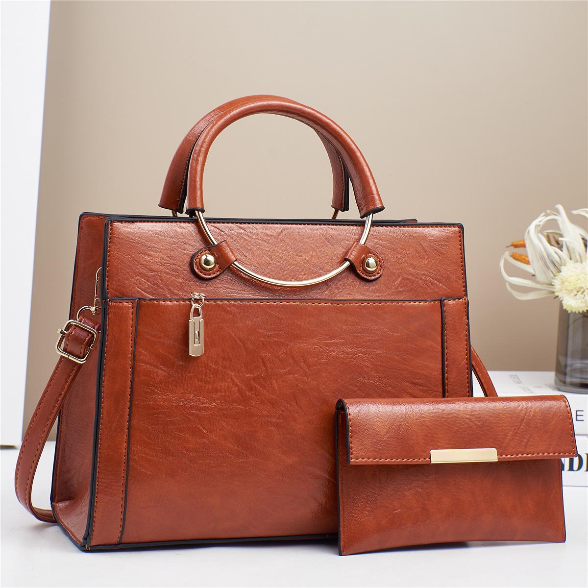 

New Patchwork Mother-and-child Bag Fashionable Handbag Versatile Large-capacity Fashion Single-shoulder Bag and Classy Crossbody Bag .