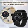 For Casio Watch with 16mm Magnetic Outdoor Nylon Strap G-SHOCK GA110 100 120 GA900 GA2100 DW-5600 GW-B5600 GW-M5610 Sports Strap
