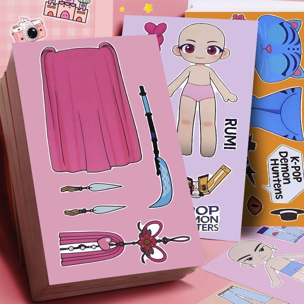 Kpop Hexenjagd Gruppe Kinderrätsel handgemachte Collage Spaß Anziehaufkleber kreative Dekoration Desktop DIY