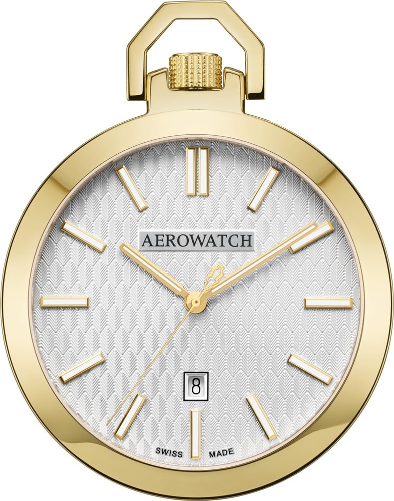 [AEROWATCH] Pocket Watch, Date, Swiss Made, 42829 JA04