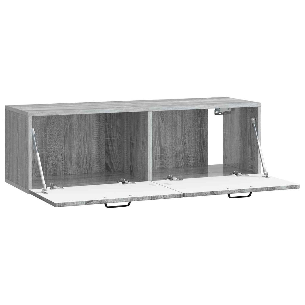 Wall Mounted TV Cabinet Grey Sonoma 98 x 31 x 30 cm