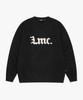 LMC Gothic Name Knit Sweater Black