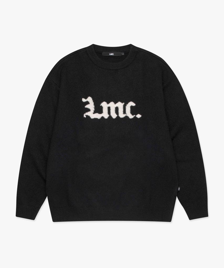 LMC Gothic Name Knit Sweater Black