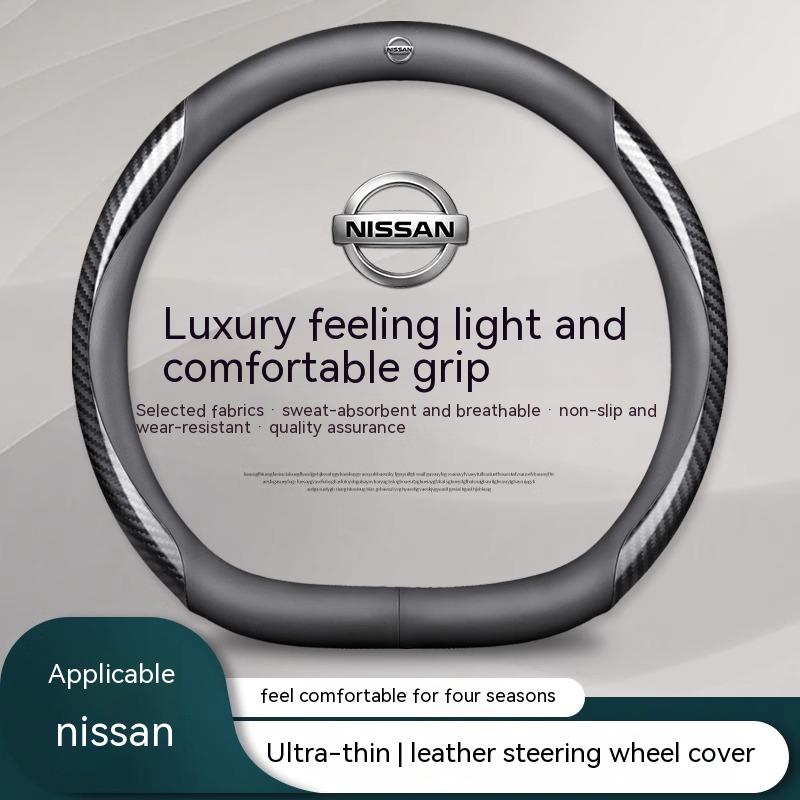 CDZIEW1 Auto Leder Carbonfaser Lenkradbezug Für Nissan X-Trail Qashqai Sentra Serena Tiida Teana Juke Leaf Micra Almera note